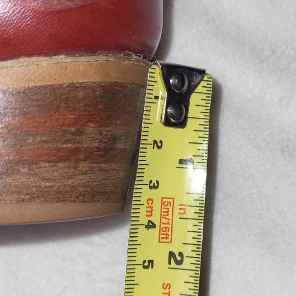 Miss Capezio Pull On Equestrian Style Boots Size 7 Gold Harness Detail Red Brown - Picture 6 of 15